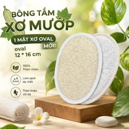 BÔNG TẮM XƠ MƯỚP 1 MẶT XƠ - VIP553