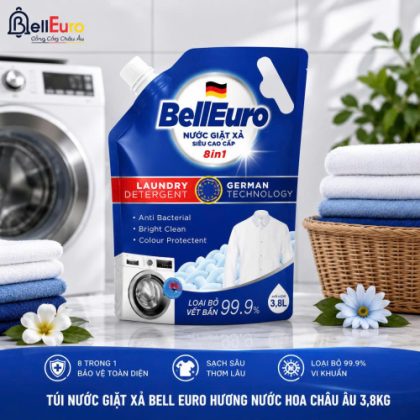 Túi Nước Giặt Xả Bell Euro Hương Nước Hoa Châu Âu 3,8kg