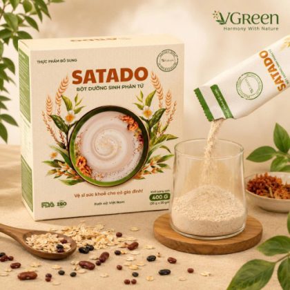 Thực phẩm bổ sung SATADO Bột  Dưỡng Sinh Phân Tử 400g 
