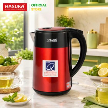 Ấm siêu tốc Hasuka HSK-222 (Đỏ - 2L)