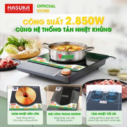Bếp điện từ đơn cao cấp Hasuka HSK-622 (2850W)