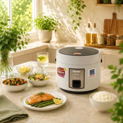 Nồi cơm điện 1,8 lít Hasuka HSK-866 (Xám - 1,8L)