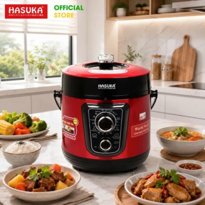 Nồi áp suất  đa năng Hasuka HSK-986 (Đỏ - 5L)