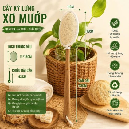 CÂY KỲ LƯNG XƠ MƯỚP CÁN 38CM -  11*15CM - VIP553