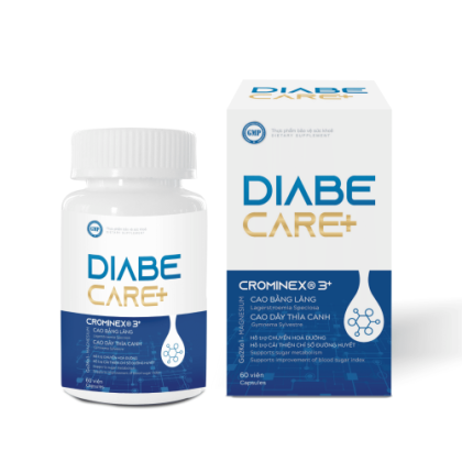 VIÊN UỐNG HỖ TRỢ TIỂU ĐƯỜNG DIABE CARE+ hỗ trợ chuyển hóa đường, cải thiện chỉ số đường huyết