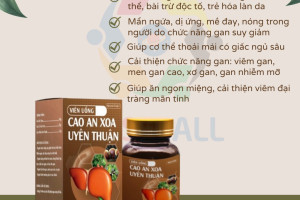 CẢI THIỆN CHỨC NĂNG GAN VÀ GIẢI ĐỘC CƠ THỂ VỚI CAO AN XOA UYÊN THUẬN.