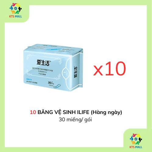 COMBO 10 BĂNG VỆ SINH ILIFE (Hàng ngày)