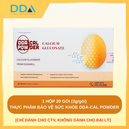 [CHỈ DÀNH CHO CTV, KHÔNG DÀNH CHO ĐẠI LÝ] Thực Phẩm Bảo Vệ Sức Khỏe DDA-CAL POWDER
