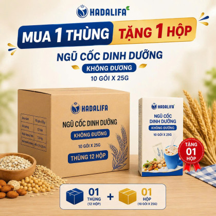 Thùng (12 hộp) Ngũ Cốc Dinh Dưỡng  ( Không Đường )
