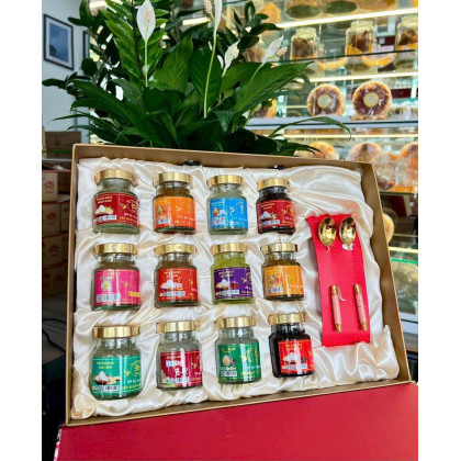 Yến Chưng 12 hũ_ Hộp có thìa