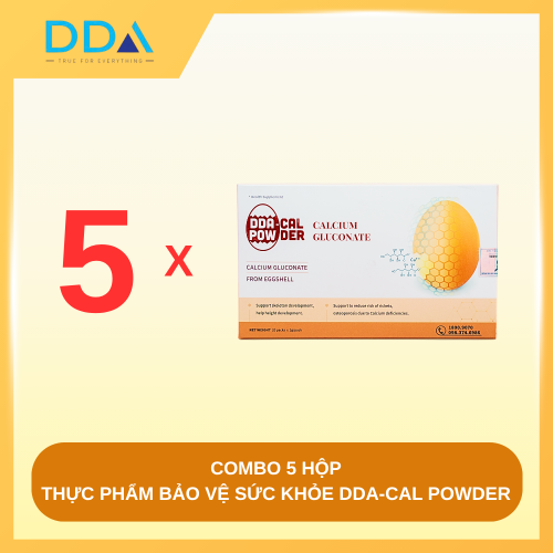  [COMBO 5 HỘP] Thực Phẩm Bảo Vệ Sức Khỏe DDA-CAL POWD
