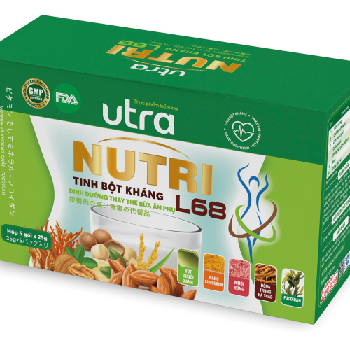 Thực phẩm bổ sung: Dinh dưỡng thay thế bữa ăn phụ Ultra Nutri L68 (Hộp 5 gói)