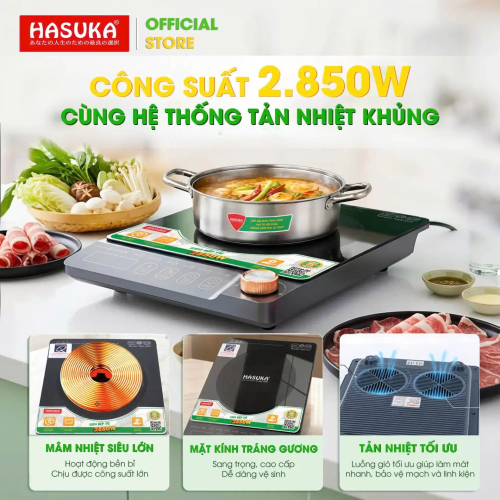 Bếp điện từ đơn cao cấp Hasuka HSK-622 (2850W)