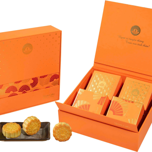 HỘP BÁNH HỘI NGỖ ( Hộp 4 bánh cao cấp 480g & 500g ) 