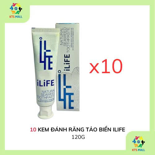 COMBO 10 HỘP KEM ĐÁNH RĂNG TẢO BIỂN ILIFE