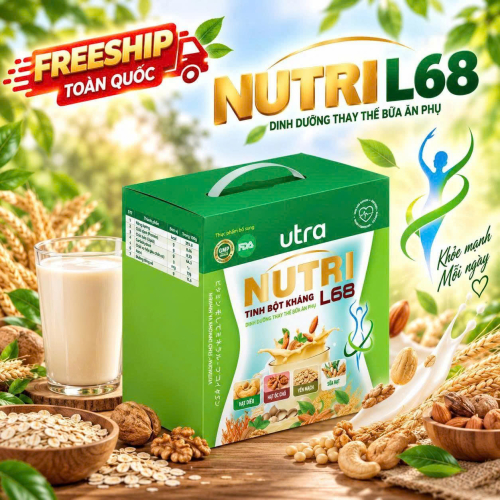 Thực phẩm bổ sung: Dinh dưỡng thay thế bữa ăn phụ Ultra Nutri L68 (Hộp 15 gói)