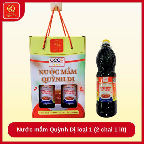 Nước mắm Quỳnh Dị loại 1 (2 chai 1 lit)
