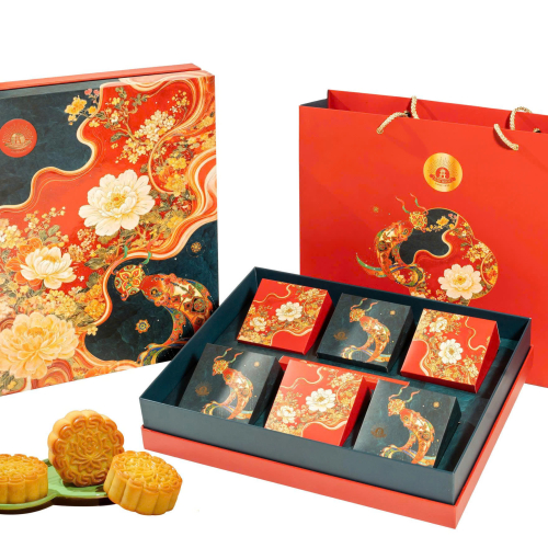 HỘP  BÁNH SEN TÀI LỘC ( Hộp 6 bánh đặc biệt ) 600g