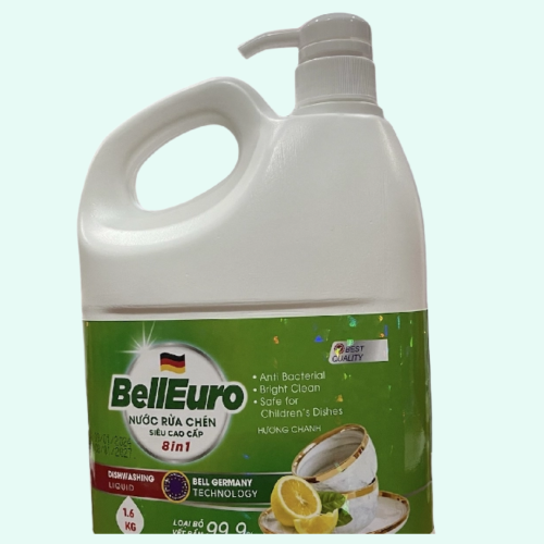 Nước Rửa Chén Công Nghệ Sinh Học Bell Euro Hương Chanh 1,6kg