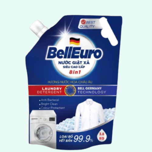 Túi Nước Giặt Xả Bell Euro Hương Nước Hoa Châu Âu 3,8kg