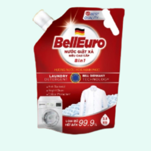 Nước Giặt Xả Bell Euro Hương Hạnh Phúc 3,8kg