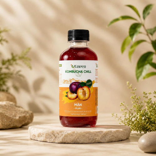 Vkombucha Chill  250ml Mận