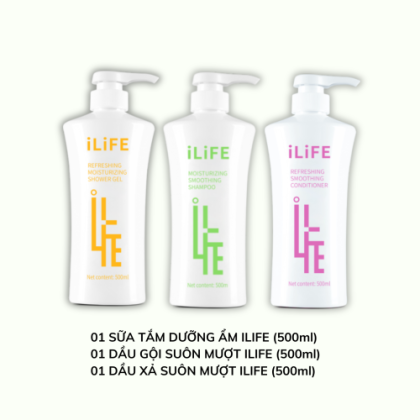 BỘ SẢN PHẨM SỮA TẮM DƯỠNG ẨM, DẦU GỘI SUÔN MƯỢT, DẦU XẢ SUÔN MƯỢT