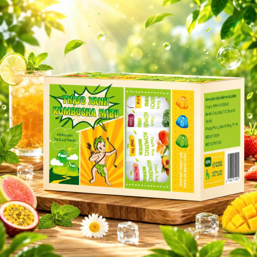 Thạch Xanh Kombucha Mix vị 1.050g 