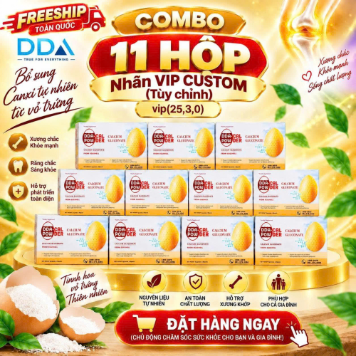 [COMBO 11 HỘP] Thực Phẩm Bảo Vệ Sức Khỏe DDA-CAL POWDER