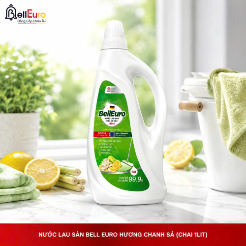 Nước Lau Sàn Bell Euro hương chanh sả (Chai 1lit)