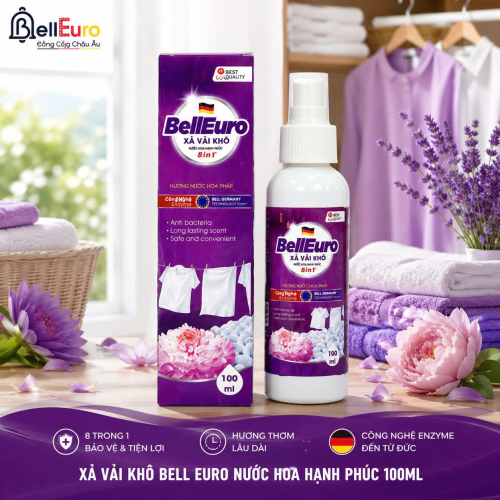 Xả Vải Khô Bell Euro Nước Hoa Hạnh phúc 100ml