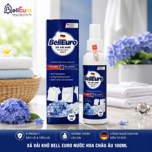Xả Vải Khô Bell Euro Nước Hoa Châu Âu 100ml