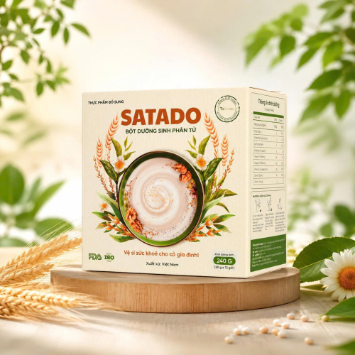 Thực phẩm bổ sung SATADO Bột  Dưỡng Sinh Phân Tử 240g 