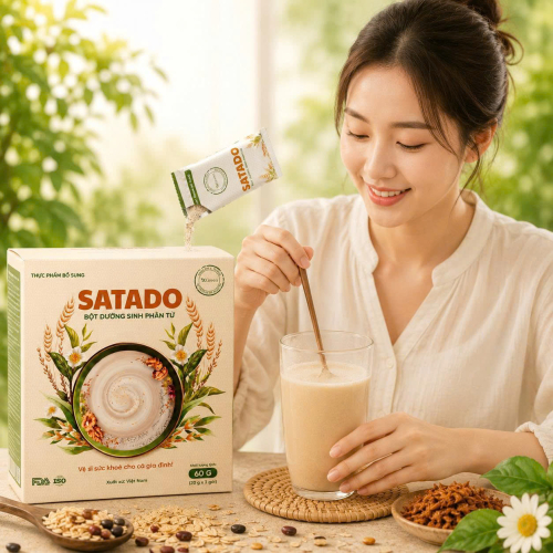 Thực phẩm bổ sung SATADO Bột  Dưỡng Sinh Phân Tử 60g 