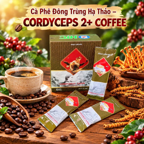 Cà Phê Đông Trùng Hạ Thảo –  CORDYCEPS 2+ COFFEE 