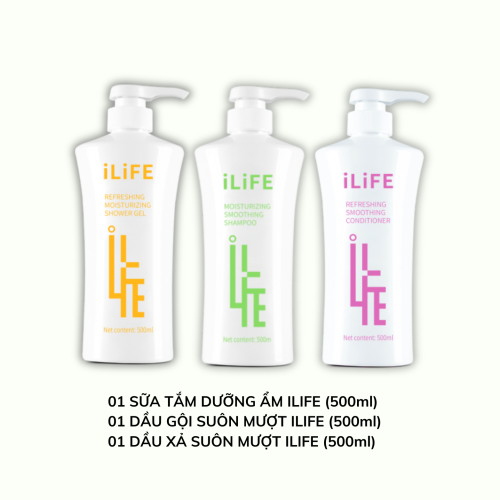 BỘ SẢN PHẨM SỮA TẮM DƯỠNG ẨM, DẦU GỘI SUÔN MƯỢT, DẦU XẢ SUÔN MƯỢT