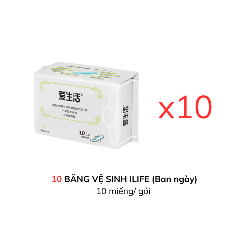 COMBO 10 BĂNG VỆ SINH ILIFE (Ban ngày)