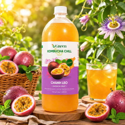 Vkombucha Chill  1000ml Chanh leo