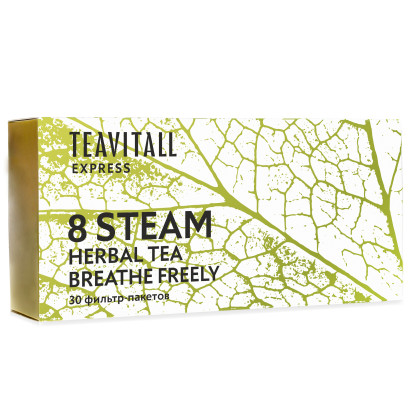 Trà túi lọc TeaVitall Express Steam hỗ trợ đường hô hấp 8, 30 gói