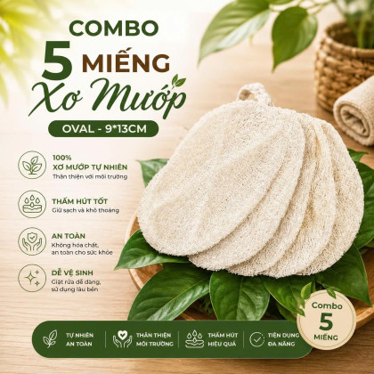 COMBO 5 MIẾNG XƠ MƯỚP
