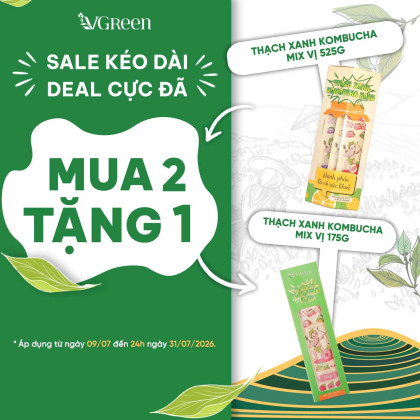 [Mua 2 Tặng 1 ] Thạch xanh Kombucha Hasu 525 g