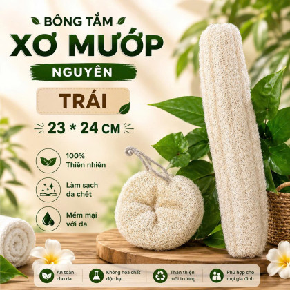 BÔNG TẮM XƠ MƯỚP NGUYÊN  TRÁI