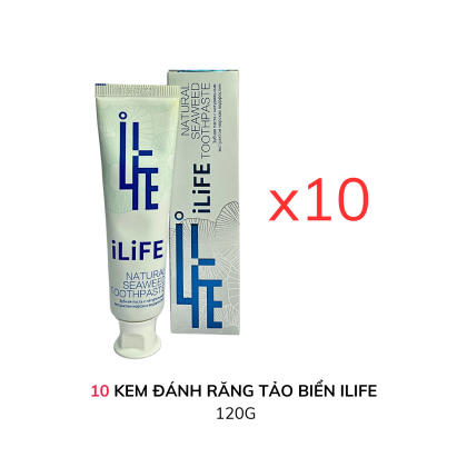 COMBO 10 HỘP KEM ĐÁNH RĂNG TẢO BIỂN ILIFE