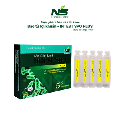 Thực phẩm bảo vệ sức khỏe Bào tử lợi khuẩn Intest spo Plus (10 ống x 10ml)