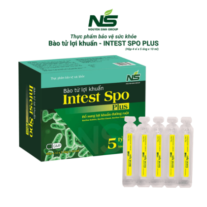 Thực phẩm bảo vệ sức khỏe Bào tử lợi khuẩn Intest spo Plus (20 ống x 10ml)
