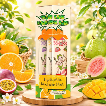 Thạch Xanh Kombucha Mix vị 525g 