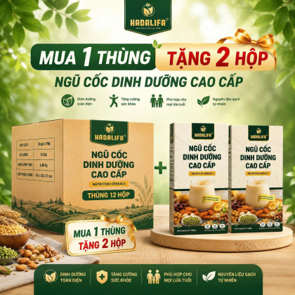 Thùng (12 hộp) Ngũ cốc Dinh dưỡng cao cấp 500g
