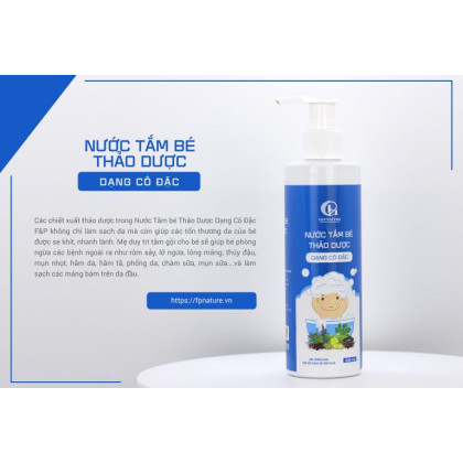 Nước tắm bé thảo dược dạng cô đặc F&P 250ml