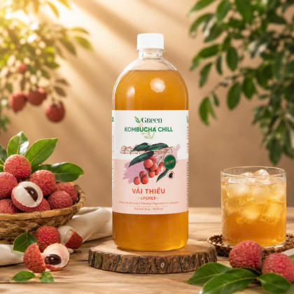Vkombucha Chill  1000ml Vải 