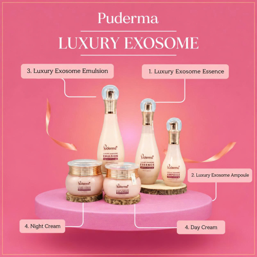Bộ sản phẩm chăm sóc da cao cấp PUDERMA luxury exosome